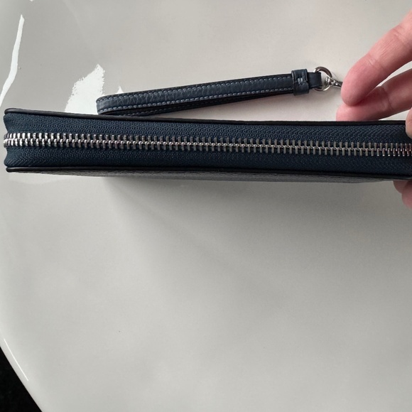 Coach Denim / Silver Long Zip Around Wallet With Coach Graphic - Picture 6 of 6